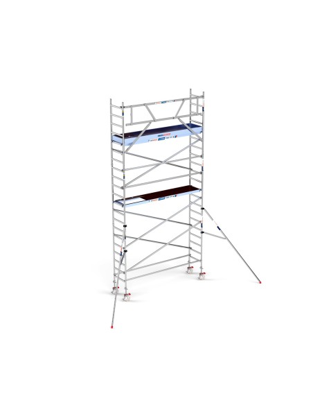 Torre de Andaime PRO NEW 75x305 em Alumínio - 7,20 m Altura de Trabalho