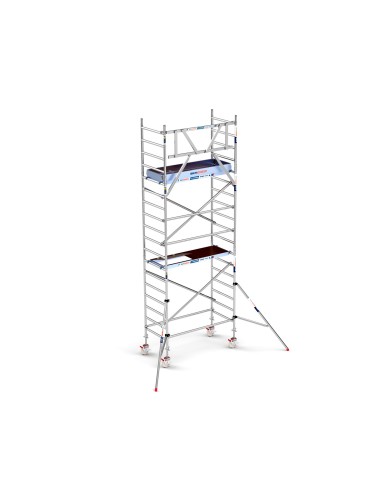 Torre de Andaime PRO NEW 90x190 em Alumínio - 6,20 m Altura de Trabalho