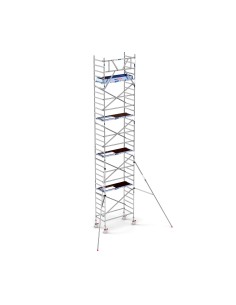 Torre de Andaime PRO NEW 90x190 em Alumínio - 10,20 m Altura de Trabalho
