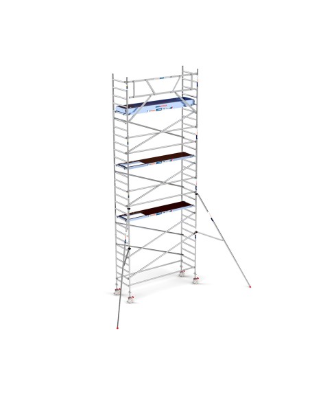 Torre de Andaime PRO NEW 90x305 em Alumínio - 9,20 m Altura de Trabalho