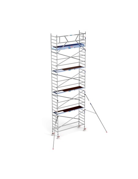 Torre de Andaime PRO NEW 90x305 em Alumínio - 10,20 m Altura de Trabalho