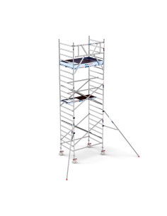 Torre de Andaime PRO NEW 135x190 em Alumínio - 7,20 m Altura de Trabalho