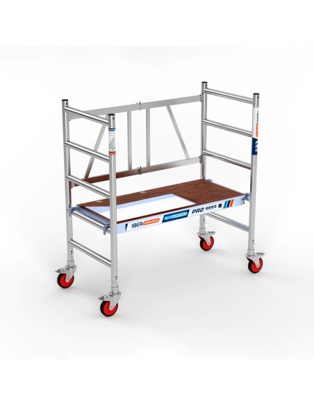 Andaime dobrável COMPACT MODULO 1 - 75x150 com plataforma 150 com escotilha -  3,00 m de altura de trabalho