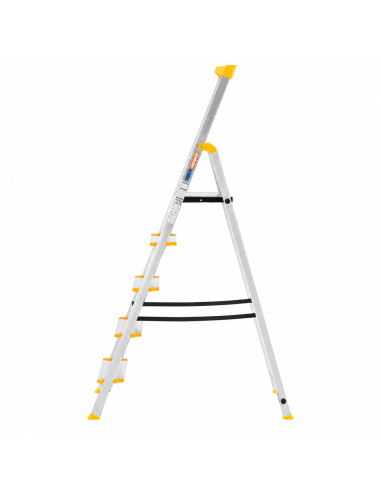 Escalera aluminio 5 peldaños cómodos