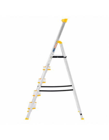 Escalera aluminio 5 peldaños cómodos