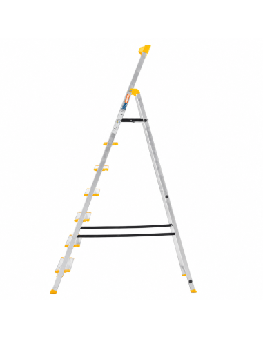 Escalera aluminio 7 peldaños comodos 12 cms