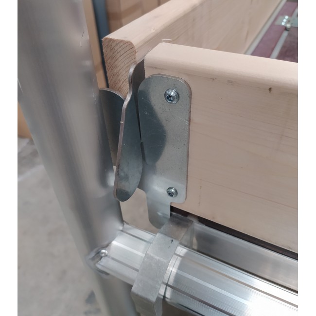 Rodapés de madeira para andaimes dobráveis ​​135 x 250 cm.