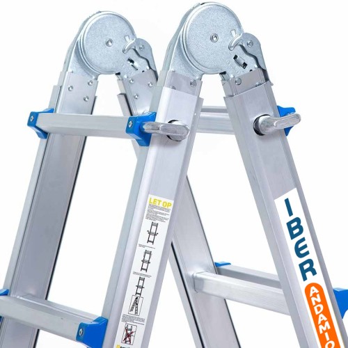 Escalera telescópica IBERANDAMIOS 4x6 certificada con 5 años de garantía