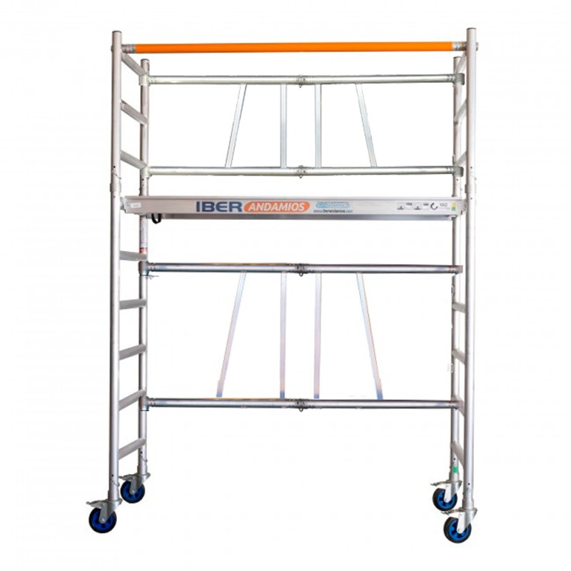 Andaime dobrável 75x190 HEAVY DUTY - 3,85 m Altura de trabalho