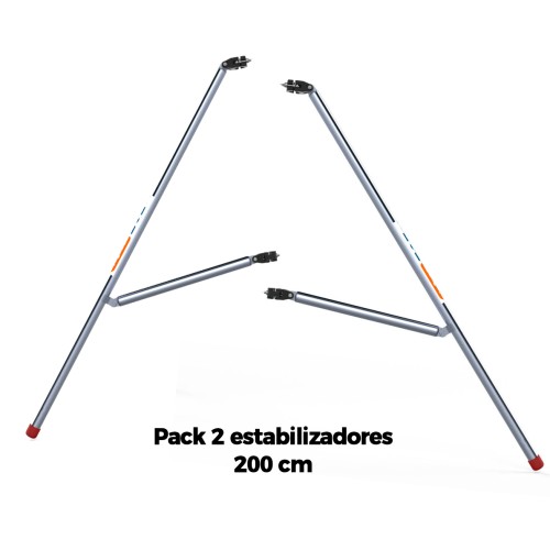 Pack 2 estabilizadores 200 cm para andamios plegables y torres móviles