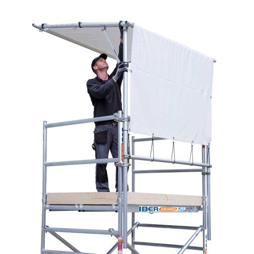 Toldo carpa para andamios y torres andamio 190 cms