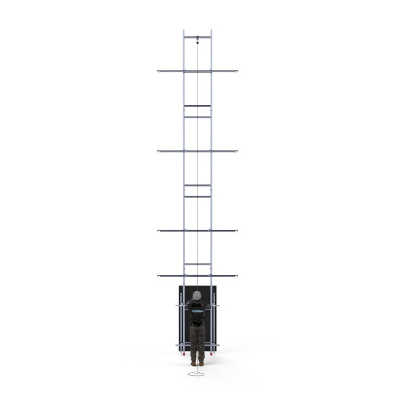 Elevador de painel solar em andaime 12,2 MAT 250