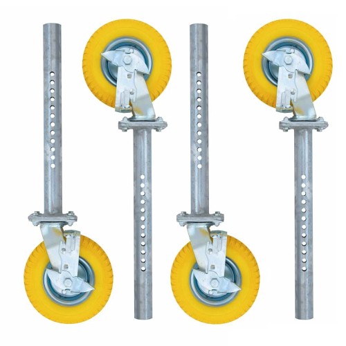 Set 4 ruedas GOMA para JARDÍN 200 mm