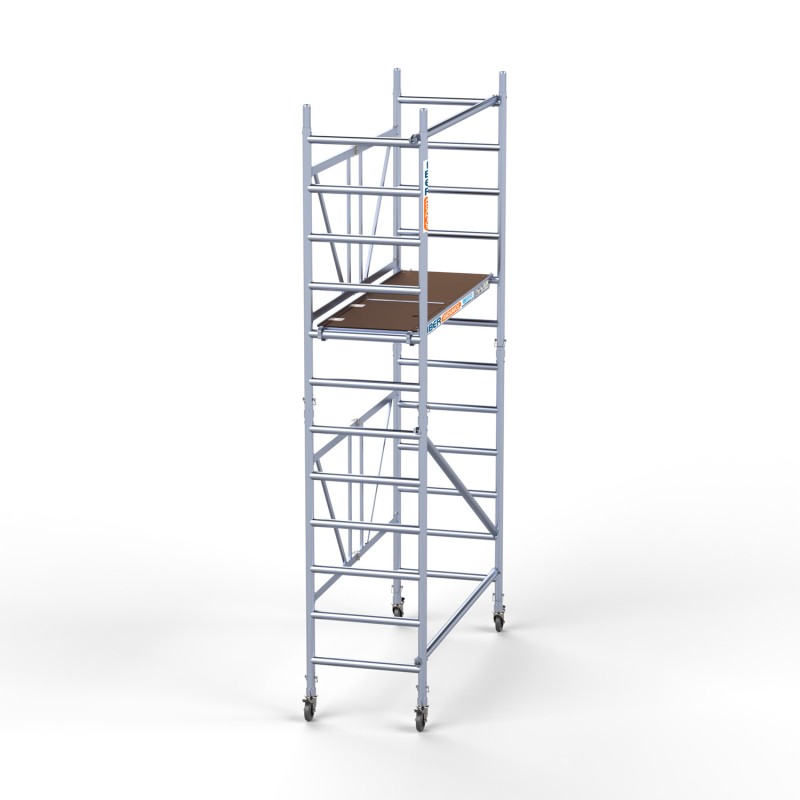 Andamio plegable profesional de aluminio IBERANDAMIOS altura de trabajo 4,70 m