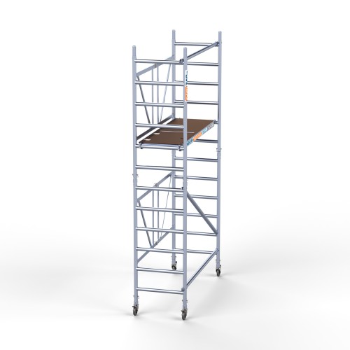 Andamio plegable profesional de aluminio IBERANDAMIOS altura de trabajo 4,70 m