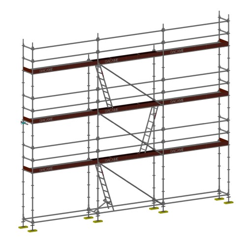 Andamio Multidireccional Meka 48 - 9 metros fachada - 63 m2