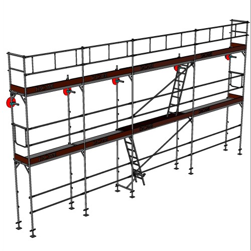 Andaime europeu Dino 48 - 10 metros de fachada - 50 m2