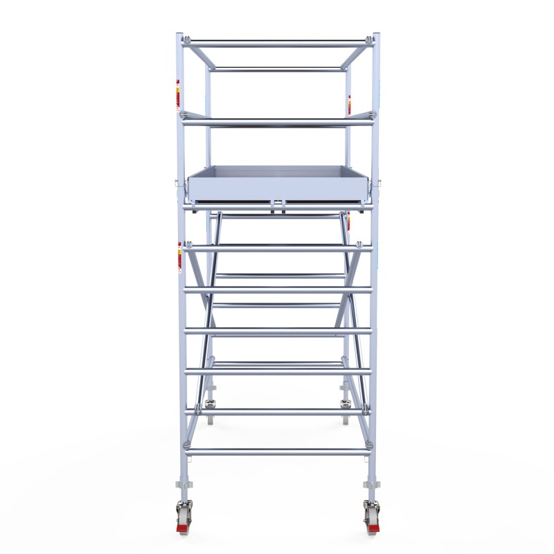 Torre andamio móvil plus de aluminio IBERANDAMIOS 135 x 305 con altura de trabajo 4,20 mts