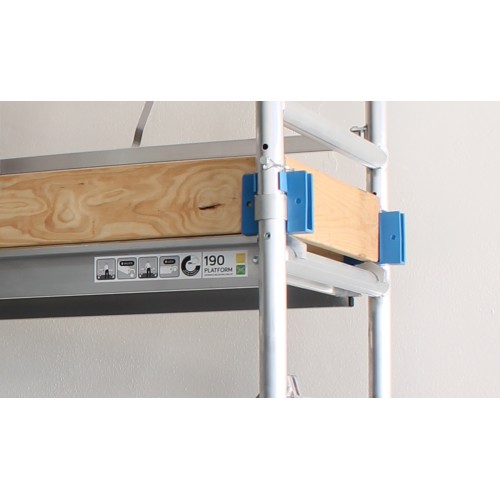 Conjunto de rodapés para andaimes dobráveis ​​90 x 305 cm.