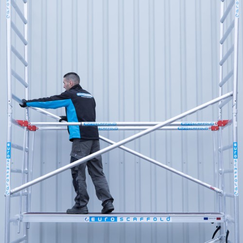 Barandilla frontal VARIO extensible para montaje de torres móviles