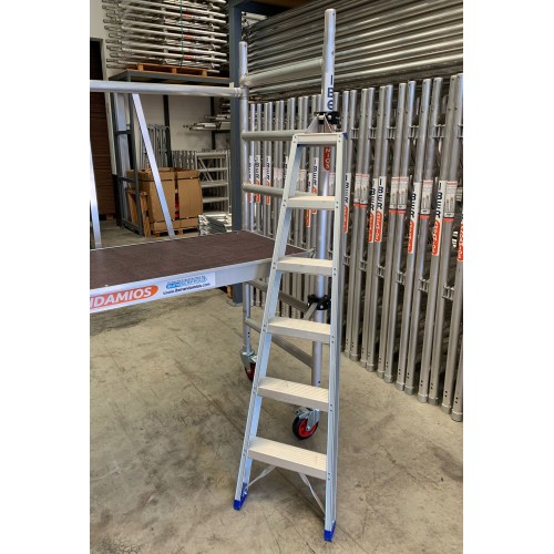 Escada de andaime dobrável de 5 degraus