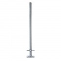 Husillo de acero de 1 metro con placa base