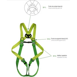 Arnês de retenção de queda 27-C 2