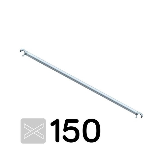 Barra diagonal 150 cms para andamios plegables