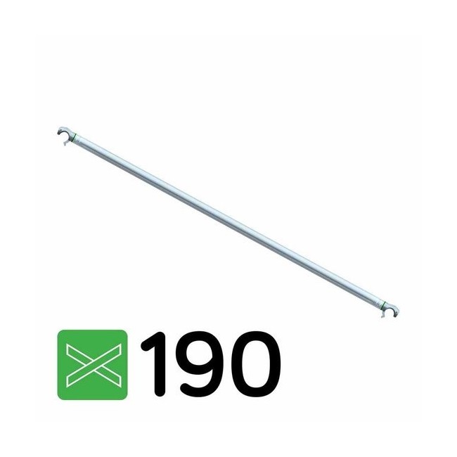 Barra diagonal 190 cm para andaimes dobráveis