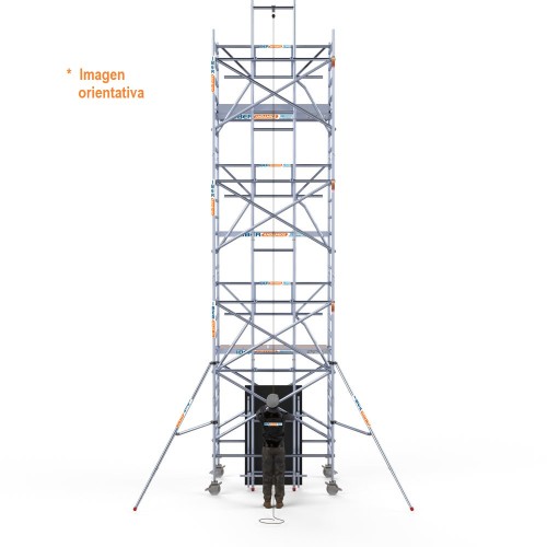 Torre Andamio PRO SAFE 135x190x820 + ASCENSOR SOLAR