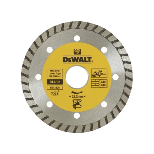 Disco de diamante turbo para corte en seco 115xmm