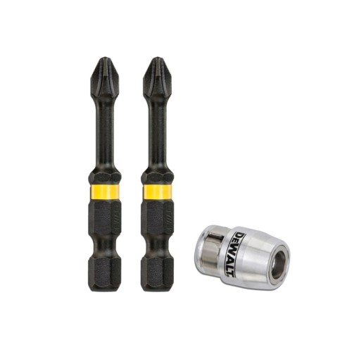 2 x bits de torque de impacto PH2 e adaptador magnético com trava
