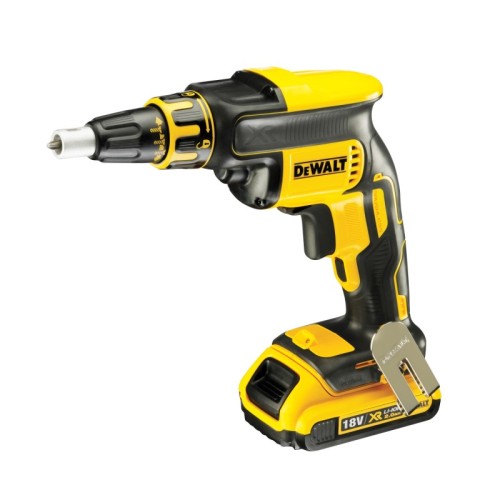 Chave de fenda para drywall sem escova XR 18V ​​com 2 baterias de íon-lítio de 2,0Ah e caixa TSTAK