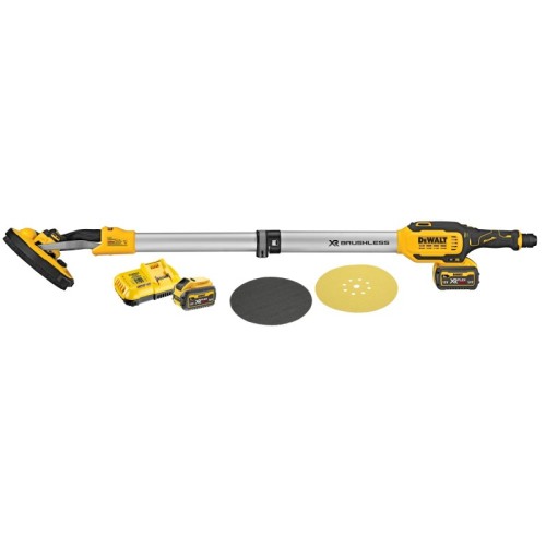 Lijadora Panel yeso Telescópica XR 18V Electrónica con 2 baterías XR FLEXVOLT 54V/18V Li-Ion 6Ah