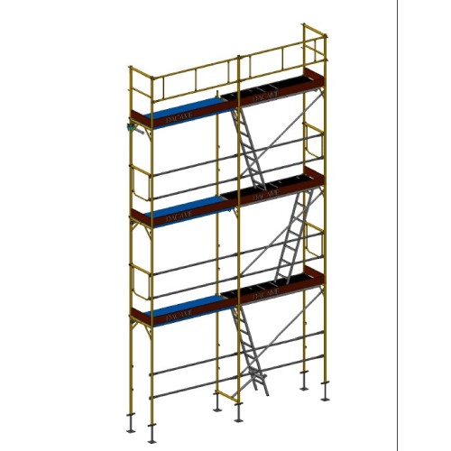 Andaime europeu Dino 48 - 4 metros de fachada - 28m2