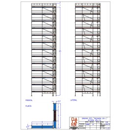 Andamio Europeo Homologado Dino 48 - 12 metros fachada - 312 m2 2