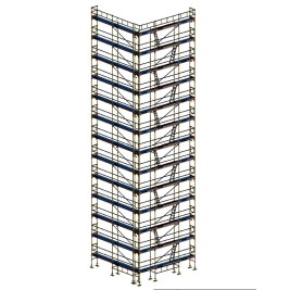 Andamio Europeo Homologado Dino 48 - 12 metros fachada - 312 m2