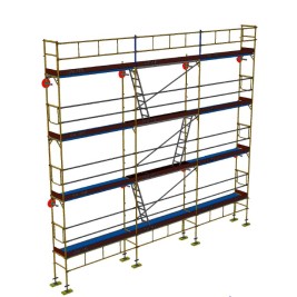 Andaime europeu Dino 48 - 9 metros de fachada - 72 m2