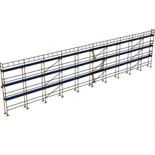 Andaime europeu Dino 48 - 30 metros de fachada - 120 m2