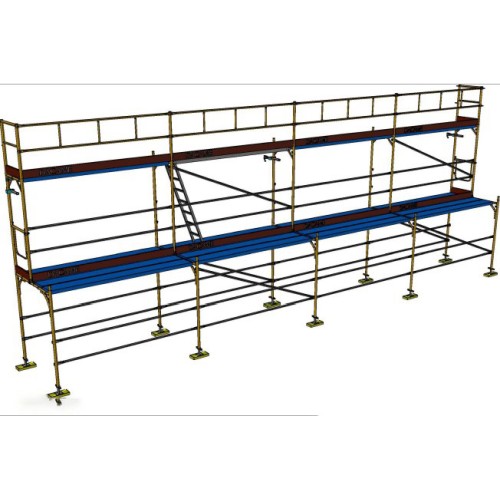 Andaime europeu Dino 48 - 12 metros de fachada - 60 m2