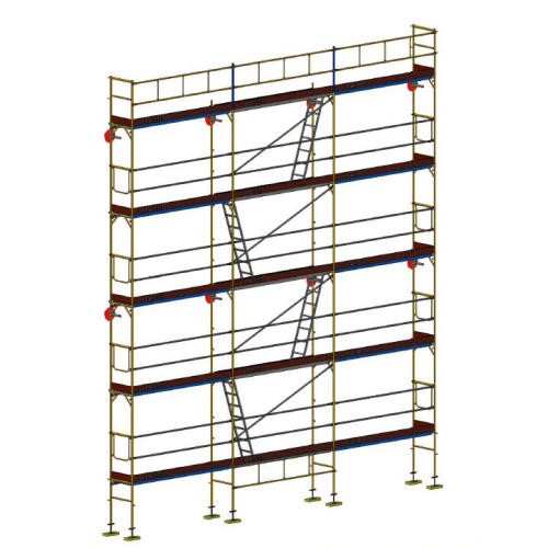 Andaime europeu Dino 48 - 9 metros de fachada - 90 m2