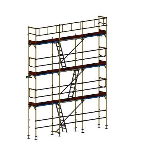 Andaime europeu Dino 48 - 6 metros de fachada - 42 m2