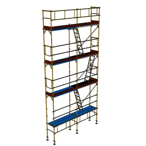 Andaime europeu Dino 48 - 4 metros de fachada - 32 m2