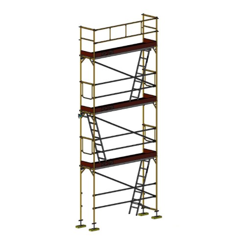 Andaime europeu Dino 48 - 3 metros de fachada - 21 m2