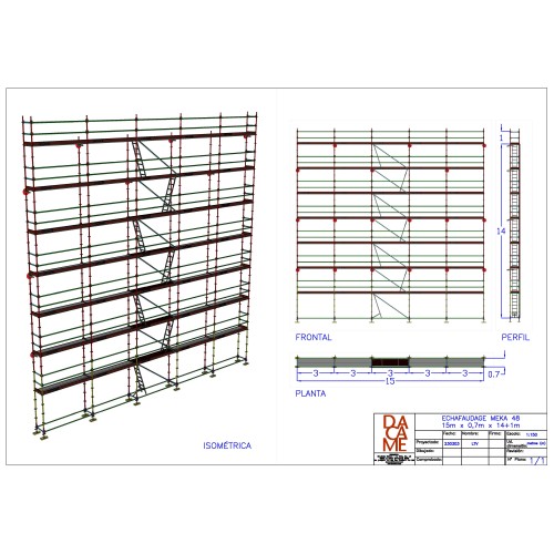 Comprar Andamio Multidireccional | MEKA 48 - 15m fachada - 15m altura 225 m2