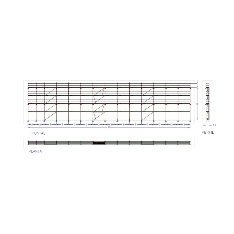 Comprar Andaime Multidirecional | MEKA 48 - 40m fachada - 9m altura 360 m2