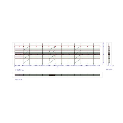 Comprar Andaime Multidirecional | MEKA 48 - 40m fachada - 9m altura 360 m2