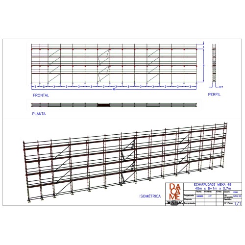 Comprar Andamio Multidireccional | MEKA 48 - 40m fachada - 9m altura 360 m2