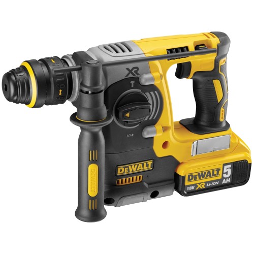 Martelo eletropneumático sem escova XR 18V ​​​​SDS-Plus 2.1J com 2 baterias Li-Ion 5.0Ah com estojo