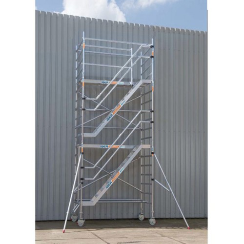 Torre andaime de escada 135 x 190 x 6,2 m de altura de trabalho